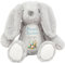 Personalised Easter Bunny with Name - Happy Easter Egg Basket Blue - Soft Toy for Baby, Toddler, Child, Kids, Babies Spring Time - Blue Letter Grey Bunny