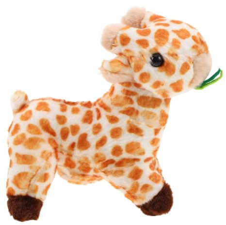 INOOMP Flauschige Giraffenpuppe Mit Magnetischem Griff Plüschtier Für Schulter Partykostüm Und Geschenkidee Für Erwachsene
