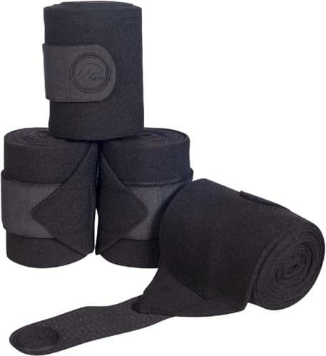 HKM Julie Stable bandages Black 400 cm