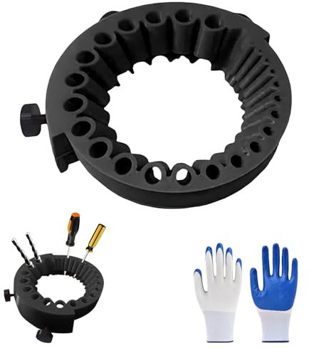 Bohrerschärfgerät, Bohrer Schleifen Und Bohrer Schleifgerät, 2 Bis 13 Mm Bohrerschleifer, ABS Material, Ideal Für Werkstatt Und Heimgebrauch, Inklusive Nitrilhandschuhe