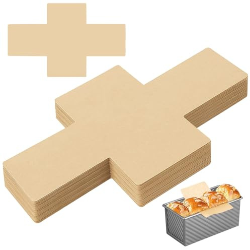 Braunes Backpapier, Mini-Kastenform-Einlagen, Backpapier für Kastenform heißluftfritteuse, Backfolie wiederverwendbar Brotform-Pergament-Zubehör, antihaftbeschichtetes, fettdichtes Einweg