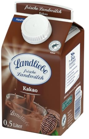 Landliebe - Kakao Milchmischgetränk 1,5% Fett, 10 x 0,5L – cremiger Trinkgenus, praktische To-go-Flaschen | powered by Fuduu.de