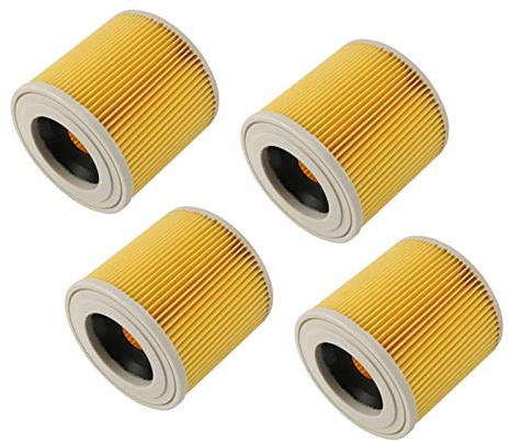 Sacs De Filtres À Poussière D'air De Remplacement 4X, Compatibles Avec Karcher, Cartouche De Pièces D'aspirateur WD2250 WD3.200 MV2 MV3 WD3