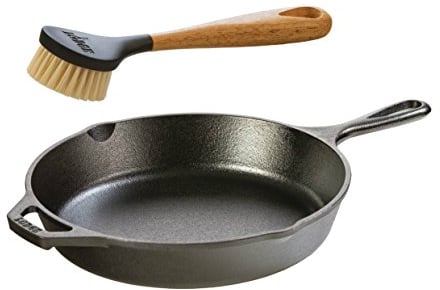 Lodge – Sartén de hierro fundido, tratada con Scrub Brush