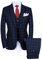 MOGU Herren One Button Slim Fit Plaid Anzug Blazer + Weste + Hosen EU L 50
