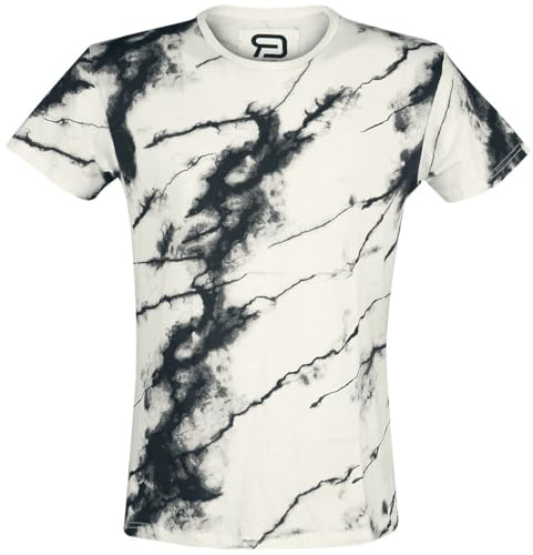 RED by EMP Herren schwarz-weißes T-Shirt mit Allover-Print