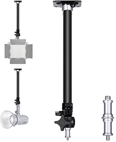 Neewer Brazo de Montaje en Pared de 15-23.6 pulgadas/38-60 centímetros de Longitud Ajustable con Adaptador Universal de 1/4 a 3/8 Pulgadas para luz de Video de Estudio fotográfico, fotografía