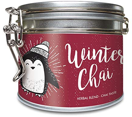 Winter Chai“ Chai Tee Lose in Dose Bio - Kräutetee ohne Aroma mit Zimt u. Schwarzer Tee – ca. 40 Tassen (100 Gramm) von alveus