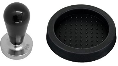 Scarlet Espresso - Tamper « Elegant » pour Barista - Avec manche en aluminium et base en acier inoxydable de précision - Pour une extraction avec les machines porte-filtre