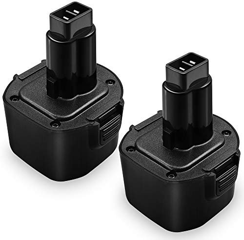 ERJER 3.6Ah Ni-MH for Dewalt 9.6V Battery DW9062 DW9061 DE9036 DE9061 DE9062 DW926 DW955K DW955 DW926K-2 DW926K DW902 DW050 Replacement Battery for Dewalt 9.6 Volt Cordless Power Tools 2Pack