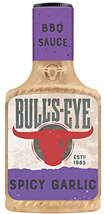 Bull's Eye Spicy Garlic BBQ Sauce, Squeezeflasche, 6er Pack (6 x 300 ml)