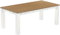 Esstisch Rio Classico 200x100 cm Eiche Natur Weiss Holz Pinie Massivholz Esszimmertisch Echtholz ausziehbar vorgerichtet für Ansteckplatten Brasilmöbel
