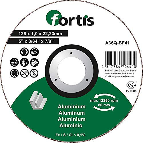 FORTIS Trennscheibe ALU-NE 125 x 1,0mm gerade