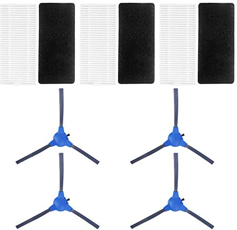 MIRTUX Kit de Recambios para Conga 1090, 1099, 1790 y 1990 - Incluye Filtros, Cepillos Laterales - Recambios para Conga de Calidad - Accesorios para Conga de Alta Eficiencia - Repuestos para Conga