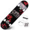 Lgan Skateboard Erwachsene, 31x8in Ahorn Longboard Kinder, Anfänger Skateboard Deck, Mädchen Pennyboard (Color : EE)