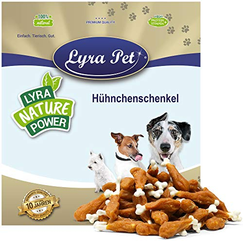 Lyra Pet® 5 kg Hühnchenschenkel | Kausnack vom Huhn | Idealer Belohnungs- und Trainingssnack | Leckerli für Hunde | Fettarmes Hundefutter | Kauartikel im wiederverschließbaren Beutel