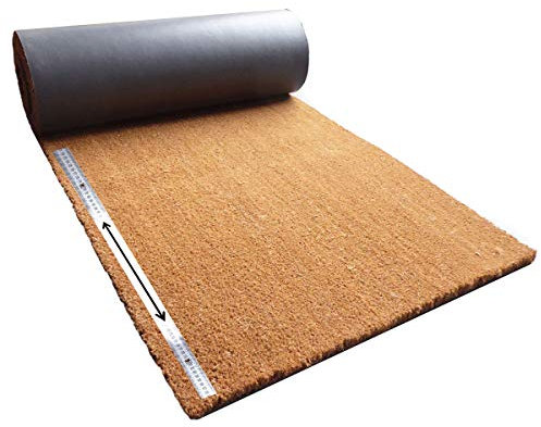 Matten-Center Kokosmatte Meterware | Kokos Fußmatte Zuschnitt auf Wunschlänge | Diverse Breiten und Stärken | ab 17,40 € | gewählt: 120 cm breit, 20-50 cm lang, 17 mm dick