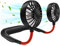 Neck Fans for Women Rechargeable Men Holiday Essentials, Personal Neck Fan Hanging Portable Hand Free Cooling Face Fan Round Neck with Headphone Design, Wearable Neckband Fan for Sports Outdoor Travel