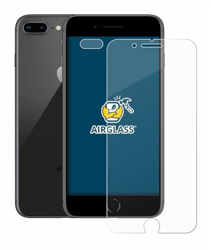 BROTECT Schutzglas für Apple iPhone 8 Plus (Display+Kamera) Schutzfolie Made in Germany Panzer Folie Glas Displayschutz [ 9H, Anti-Fingerprint]