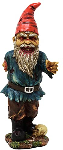 MystiCalls by Mayer Chess Einarmiger Zombie Gartenzwerg stehend - Garten Zombie Horror Halloween