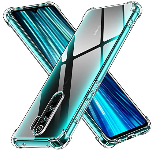 ivoler Klar Silikon Hülle für Xiaomi Redmi Note 8 Pro mit Stoßfest Schutzecken, Dünne Weiche Transparent Schutzhülle Flexible TPU Durchsichtige Handyhülle Kratzfest Case Cover