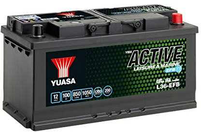 Yuasa - BATTERIE LEISURE L36-EFB 12V 100Ah 1050A