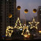 Weihnachtsbeleuchtung Fenster, RosyFate 4 x Saugnapf Lichterkette Fenster, Fensterdeko Hängend Fensterlicht mit Saugnapf LED, Christmas Decorations Indoor/Outdoor