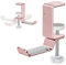 urmust Headphone Stand with Cable Clip, 360 Degree Swivel Adjustable Desktop Headset Holder,Non-Slip Desk Hook Space Save Universal Headphone Mount(Rose Gold)