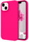 DOMAVER Case for iPhone 13 Case Liquid Silicone, Soft Ultra Slim iPhone 13 6.1 Cover Gel Rubber Shockproof Full Body Protective, Phone Case with Anti-Scratch Microfiber Lining, Hot Pink
