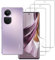 carinacoco Paquete de 3 protectores de pantalla elásticos para OPPO Reno 10 5G/10 PRO 5G, TPU suave, cobertura completa, HD, transparente, antiarañazos, sin burbujas, protector de pantalla