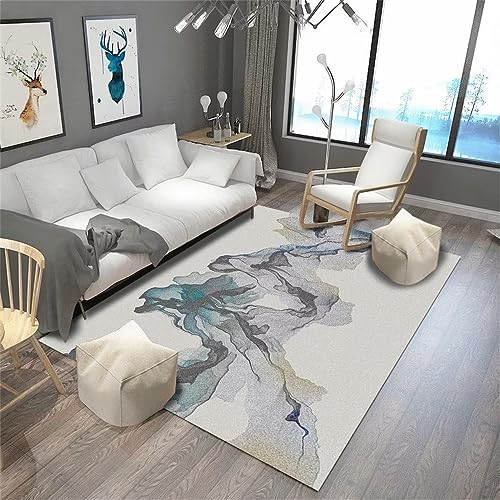 Kunsen Teppich mädchen kinderzimmer Modernes Wohnzimmer Teppich kinderzimmer grau Flickenteppich Flur deko140X200CM