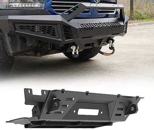 I1MOTOR Frontstoßstange für Dodge Ram 1500 Pickup Truck 2013–2018 & 2019–2024 Ram 1500 Classic mit LED-Pod-Lichtern, Lichtleistenhalterung, Seitenflügel, Frontschutzbügel, Unterfahrschutz,