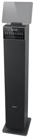 BMI Enceinte Colonne HiFi - Muse M-1350BTC - 180W - USB Bluetooth CD Radio FM Entrées AUX RCA/Jack - Réveil - Télécommande M-1350BTC