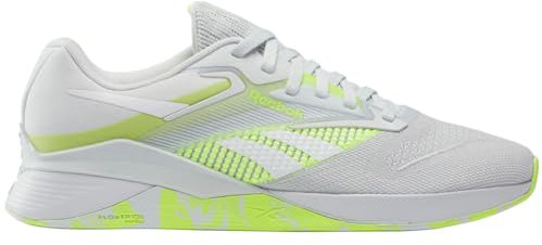 Reebok Nano X4, Zapatillas de Deporte Unisex adulto, Moon Digital Lime Footwear Blanco, 38.5 EU