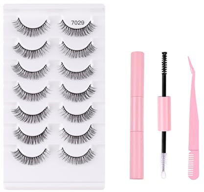 FAIRYGATE Faux Cils Individuel Bande Transparente Extension de Cils Professionnel Naturel Cluster Lashes Faux Cils Bouquet Volume Russe DIY à la Maison Cils Individuels B5314