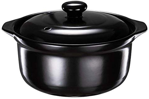 Casseruola per microonde domestica Casseruola di riso per piccola pentola per zuppa vecchio stile Casseruola in ceramica ad alta temperatura