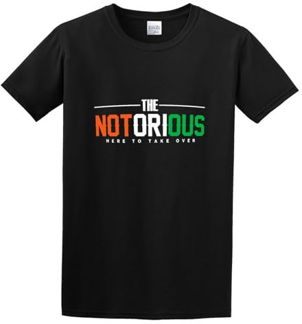 The Notorious Conor McGregor were Here to Take Over Fashion Men's T-Shirt Short Sleeve Black XL