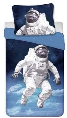 BrandMac Bettwäsche Space Astronaut 135 x 200 cm, 100% Baumwolle