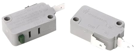 Meckparts 2 PCS Normally Open KW3A Microwave Oven Door Switch 16A 125V/250V Door Interloc Compatible with Most of Microwave Ovens