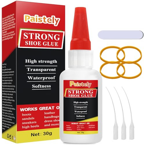 Shoe Glue Sole Repair, Transparent Shoe Repair Glue, Waterproof, Non-Hardening Glue For Shoes Repair Soles, Professional Glue for Shoes for Repairing Worn Shoes, Boots, Leather, etc. (30g)