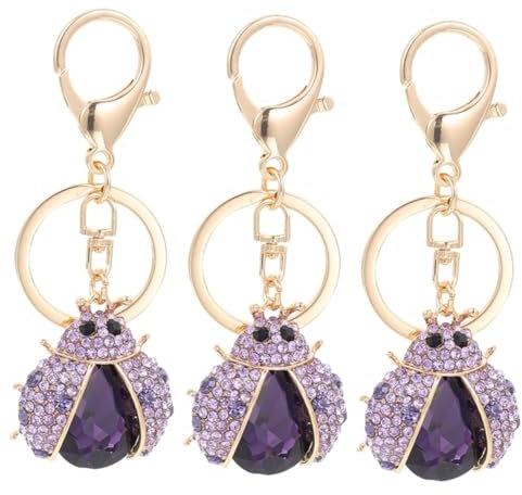 GALPADA 3stücke Shiny Ladybug Schlüsselanhänger Aus Dekoratives Taschenpendant Für Schlüssel Handtaschen Und Schmuckherstellung Einfach Zu Lagern Und Vielseitig Einsetzbar