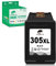 COLORETTO 305XL Druckerpatronen Schwarz für HP DeskJet 2700 2710 2720 2722 2800e 2820e 4200e DeskJet Plus 4100 4120 4130 Envy 6000 6010 6020 6032 Envy Pro 6400 6420 für HP 305 XL Patronen(1 schwarz)