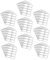 Tofficu 5 Aufkleber für Kühlschrank etiketten Flaschenetiketten Etiketten für Honiggläser auflösbare Etiketten abnehmbare Etiketten entfernbare Etiketten Lebensmitteletiketten PVC Black