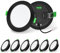 ALUSSO LIGHTING Schwarz Einbaustrahler LED Spots 230V Dimmbar 10W 1050lm Einbauleuchten Hohe Helligkeit, 3000K 4000K 6500K Deckenspots Ultra Flach Deckenleuchte IP44 für Badezimmer Küche, 6er Set