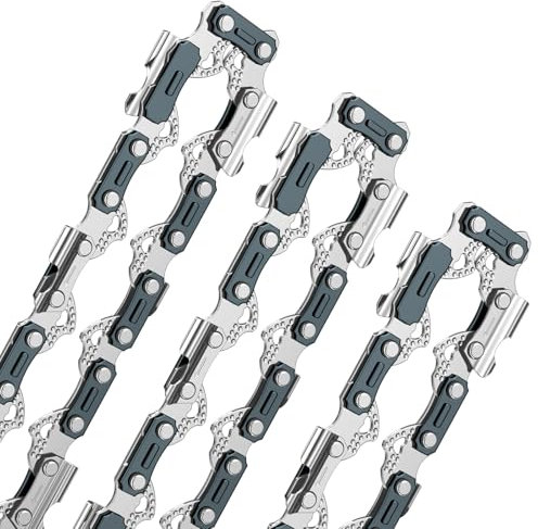 AICOYA 3 Stück Sägekette 3/8 16 60 Antriebsglieder 1.6mm 40cm 063