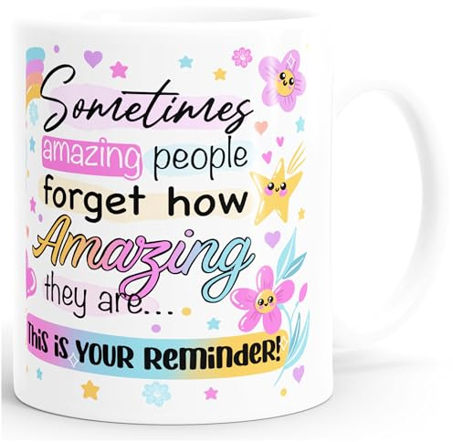 MoonWorks® Kaffee-Tasse Motivation Affirmation Sprüche Motivationsgeschenke lustig Kollegen Mutmacher Weiss standard