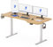 FLEXISPOT Bureau Électrique Réglable en Hauteur,160 x 75 cm Table Assis-Debout,Fonction de Rappel d’activité,avec Porte-gobelets et Crochets, Panneau à Fonctions Mémoires,Érable
