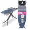 EUROGOLD® XXL Bügelbrett 130x48cm [INKL. TURBOBEZUG & ÄRMELBRETT] - Bügelbrett für Dampfbügelstation (Made in Europe) - Bügelbrett mit Steckdose - Bügeltisch Ironing Board - Stabil & Höhenverstellbar