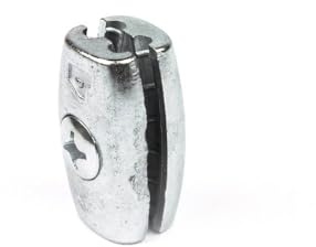 BK SHOP Eimerseilklemme aus Stahl, Drahtseilklemme 4 mm, Stahl Seilklemmen, Drahtseilklemmen für Stahlseil, Wäscheleine, Drahtseil, Markise Fixiert