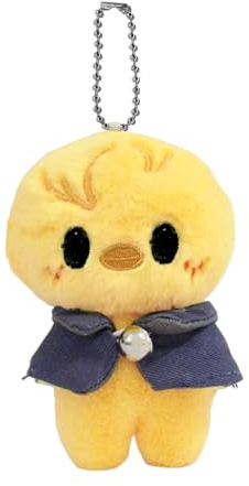 BJPERFMS Stray Kids Schlüsselanhänger, 12cm Skzoo Plüsch Schlüsselanhänger, Stray Kids Plüschpuppe Keychain, SKZ Anhänger, Kpop StrayKids Merch für Fans
